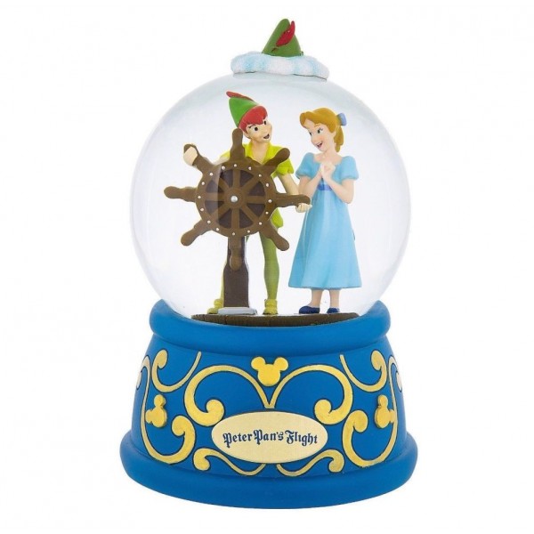 Disney Peter Pan's Flight with Wendy Musical Snow Globe 